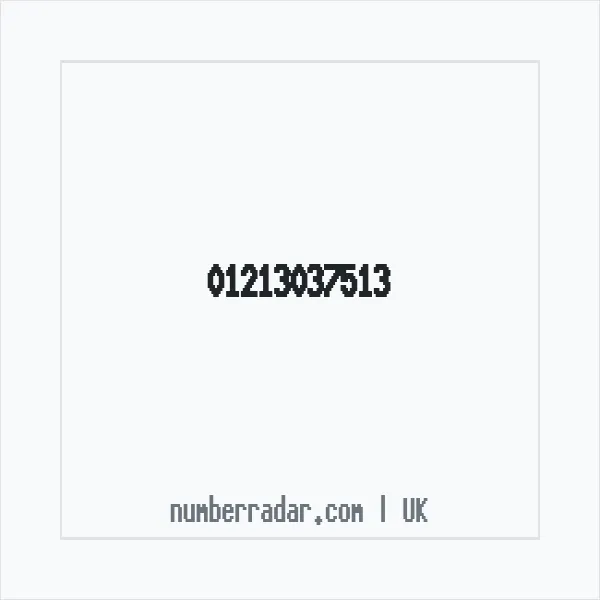 Reverse number check for +44 121 303 7513 — who called me?