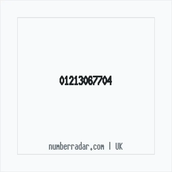 Reverse number check for +44 121 306 7704 — who called me?