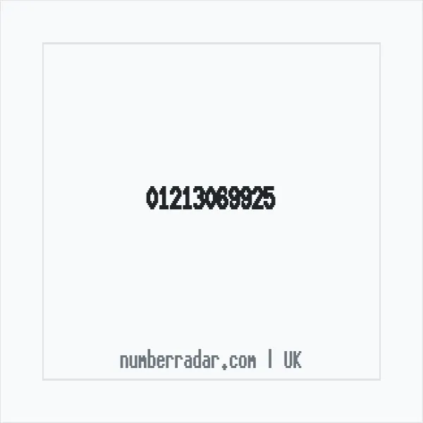 Reverse number check for +44 121 306 9925 — who called me?