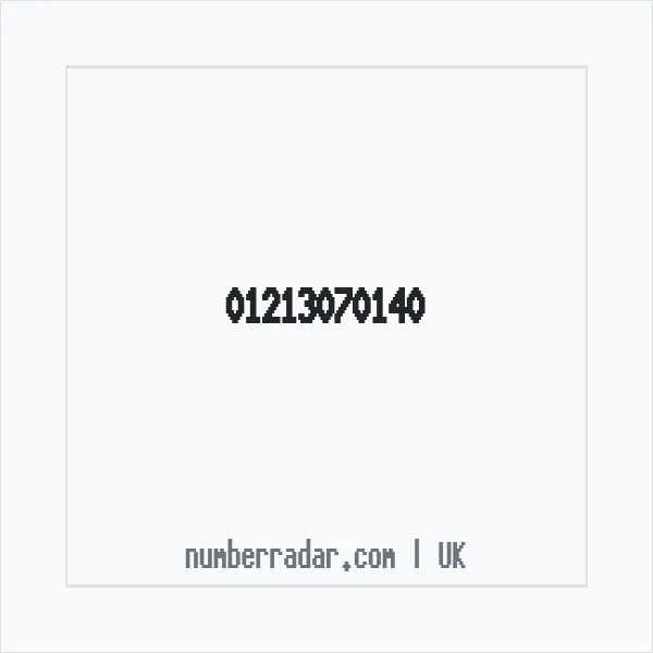 Reverse number check for +44 121 307 0140 — who called me?