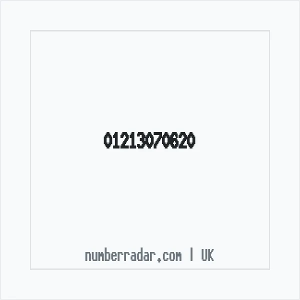 Reverse number check for +44 121 307 0620 — who called me?