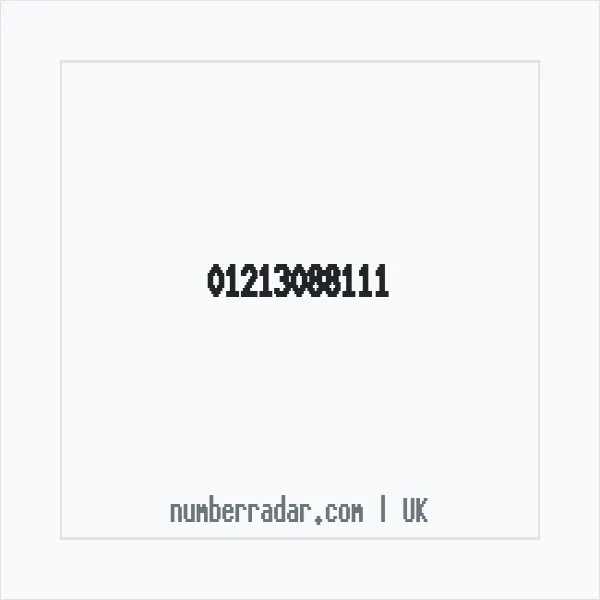 Reverse number check for +44 121 308 8111 — who called me?