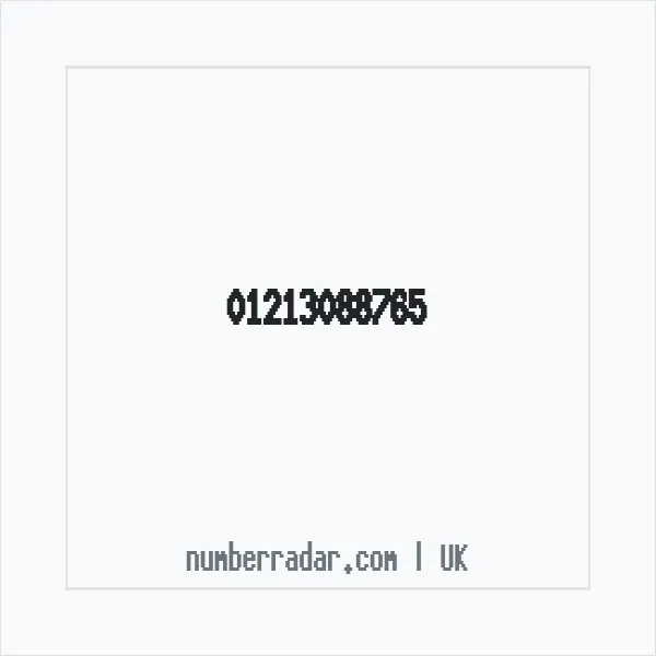 Reverse number check for +44 121 308 8765 — who called me?