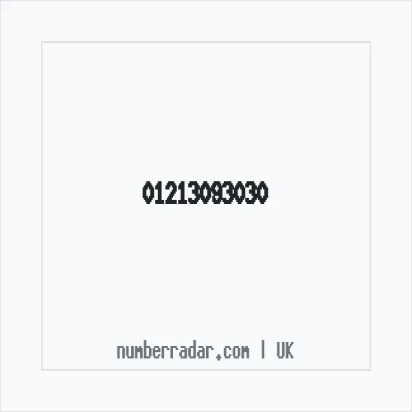 Reverse number check for +44 121 309 3030 — who called me?