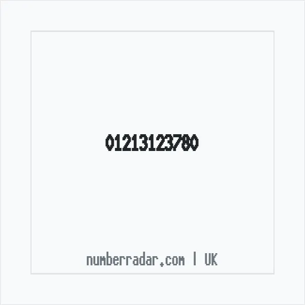 Reverse number check for +44 121 312 3780 — who called me?