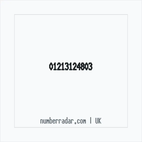 Reverse number check for +44 121 312 4803 — who called me?