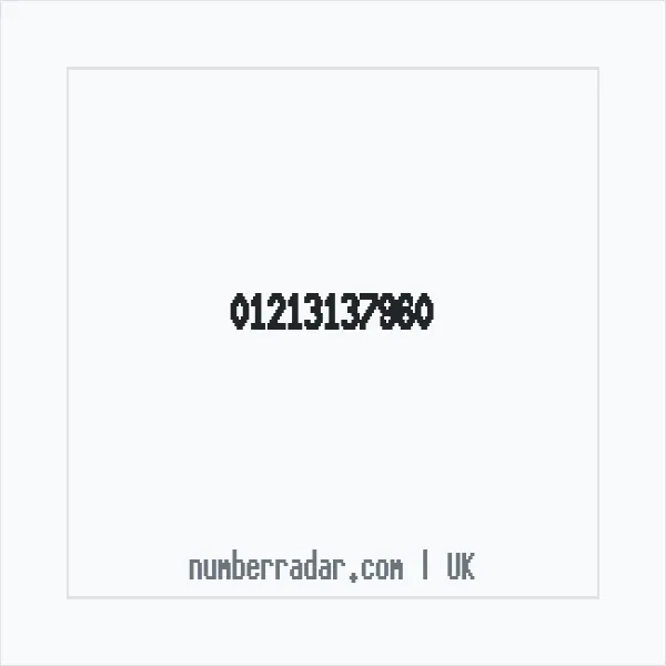 Reverse number check for +44 121 313 7960 — who called me?