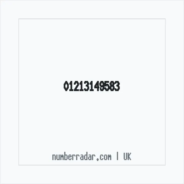 Reverse number check for +44 121 314 9583 — who called me?
