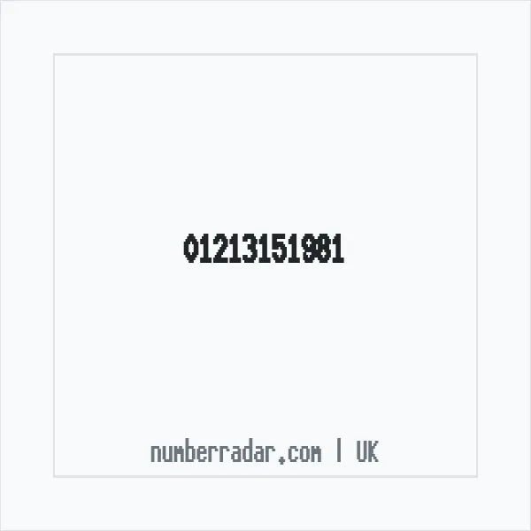 Reverse number check for +44 121 315 1981 — who called me?