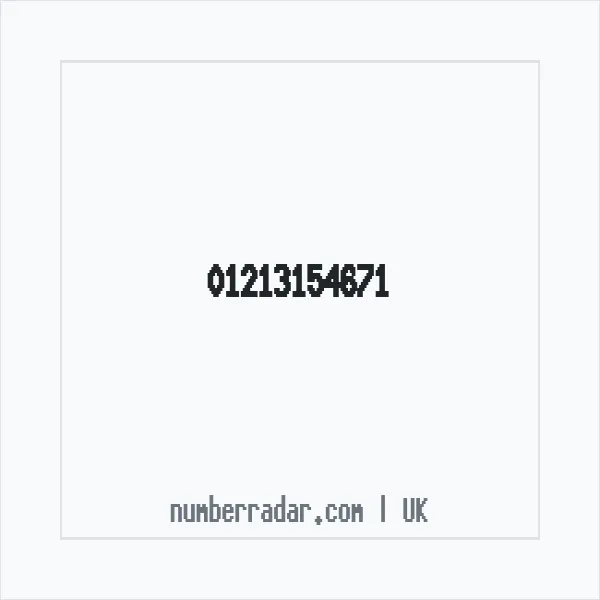 Reverse number check for +44 121 315 4671 — who called me?