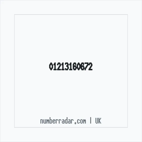 Reverse number check for +44 121 316 0672 — who called me?