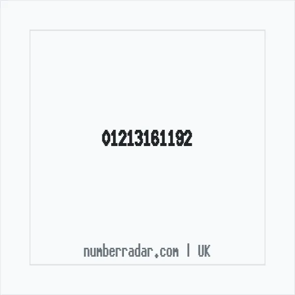 Reverse number check for +44 121 316 1192 — who called me?
