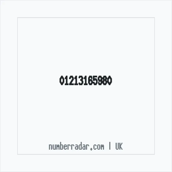 Reverse number check for +44 121 316 5980 — who called me?