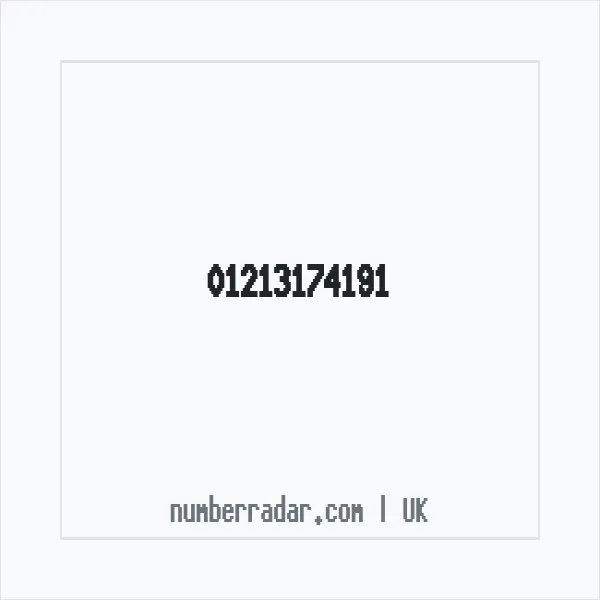Reverse number check for +44 121 317 4191 — who called me?