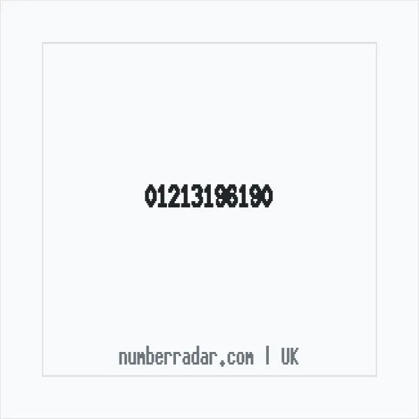 Reverse number check for +44 121 319 6190 — who called me?
