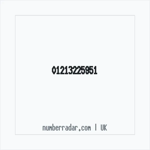 Reverse number check for +44 121 322 5951 — who called me?