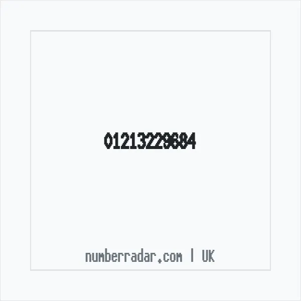 Reverse number check for +44 121 322 9684 — who called me?