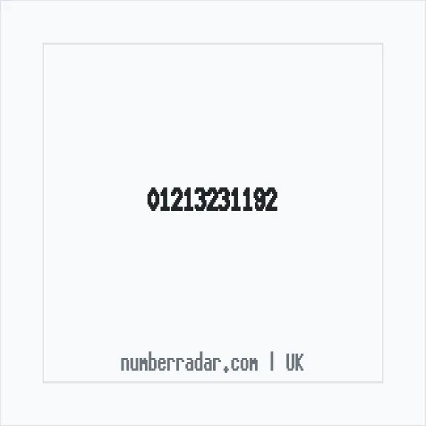 Reverse number check for +44 121 323 1192 — who called me?