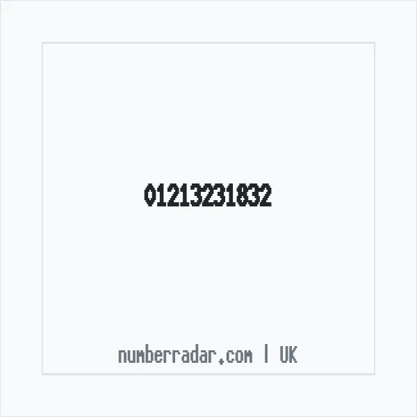 Reverse number check for +44 121 323 1832 — who called me?