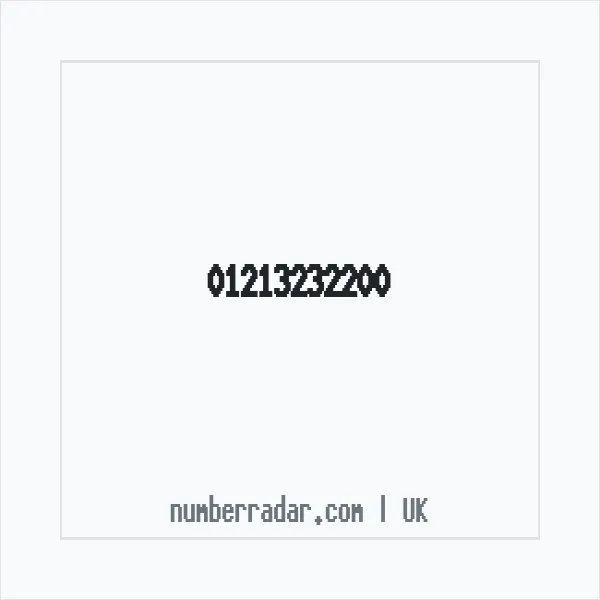 Reverse number check for +44 121 323 2200 — who called me?