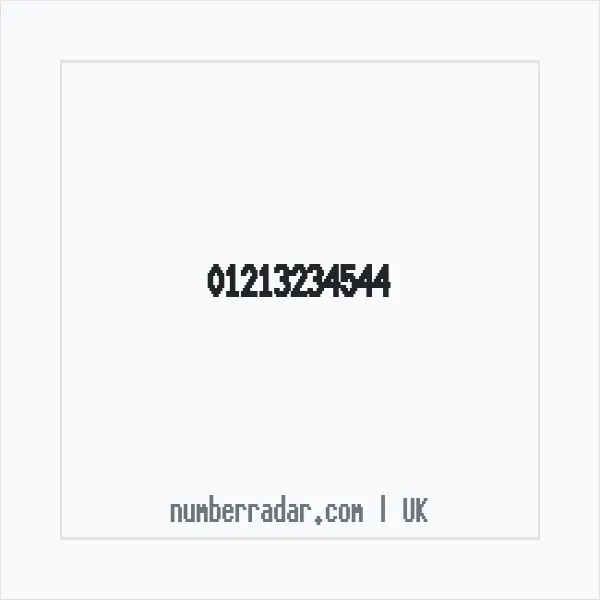 Reverse number check for +44 121 323 4544 — who called me?