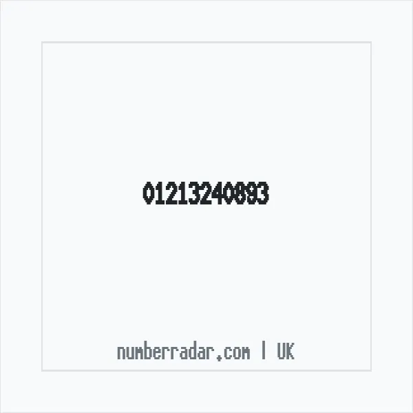 Reverse number check for +44 121 324 0893 — who called me?
