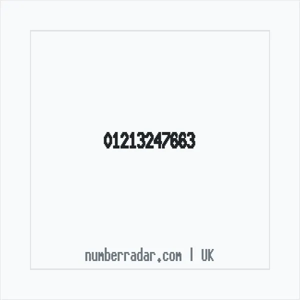 Reverse number check for +44 121 324 7663 — who called me?