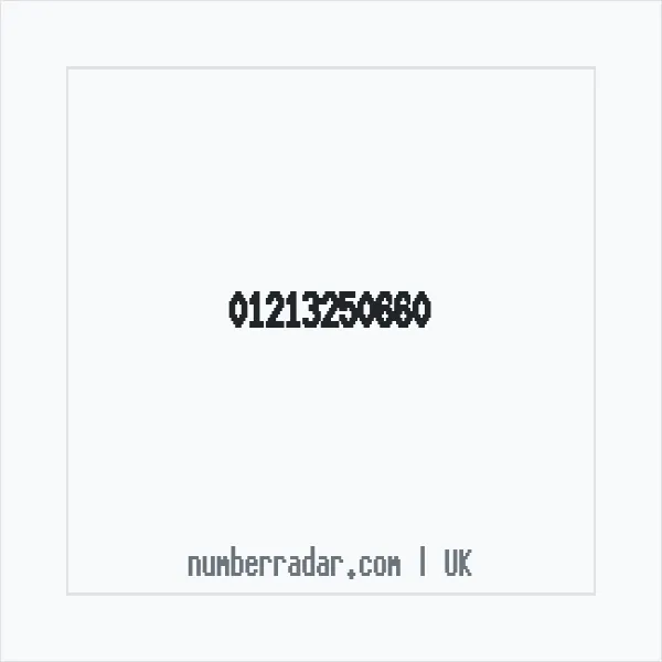 Reverse number check for +44 121 325 0660 — who called me?