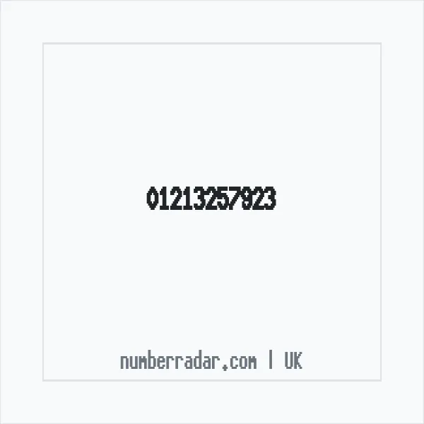 Reverse number check for +44 121 325 7923 — who called me?