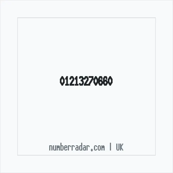 Reverse number check for +44 121 327 0660 — who called me?