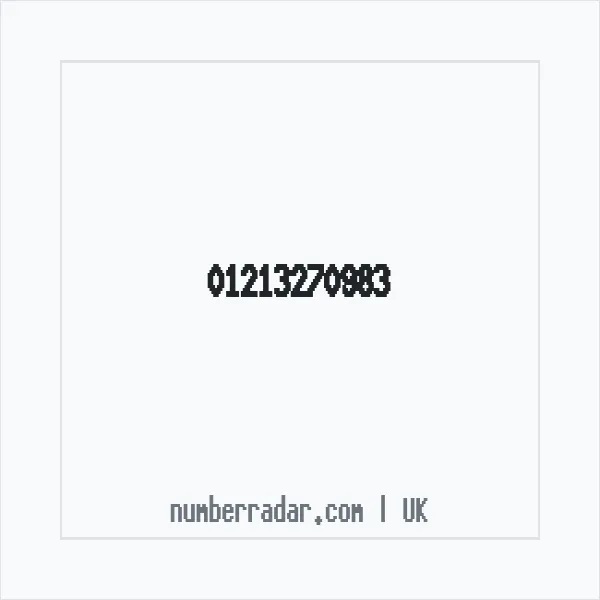 Reverse number check for +44 121 327 0983 — who called me?