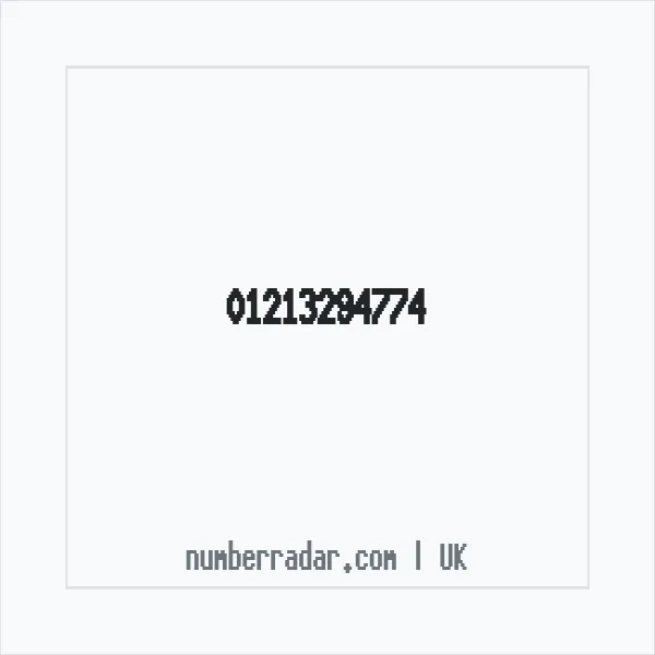 Reverse number check for +44 121 329 4774 — who called me?