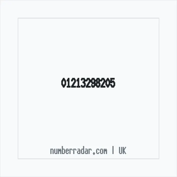 Reverse number check for +44 121 329 8205 — who called me?