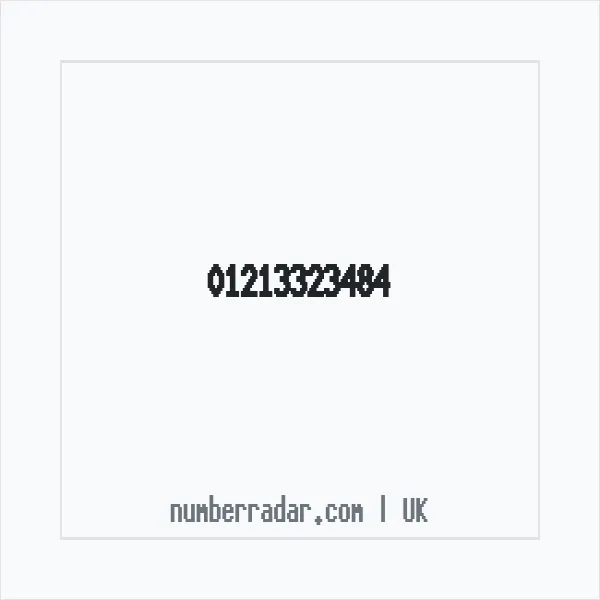 Reverse number check for +44 121 332 3484 — who called me?