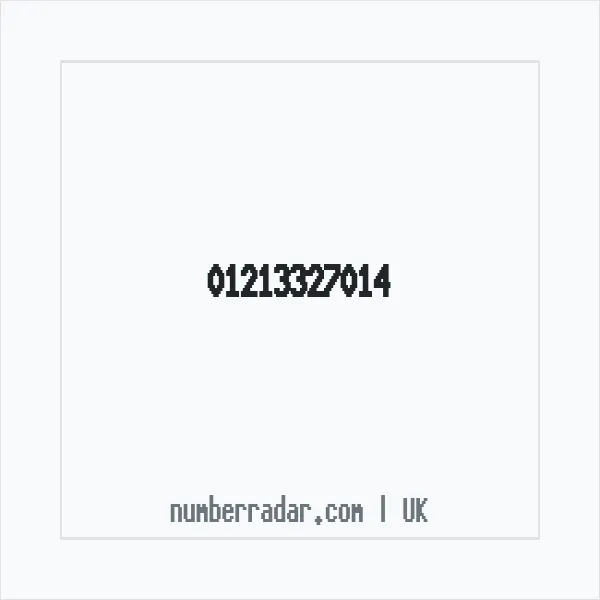 Reverse number check for +44 121 332 7014 — who called me?