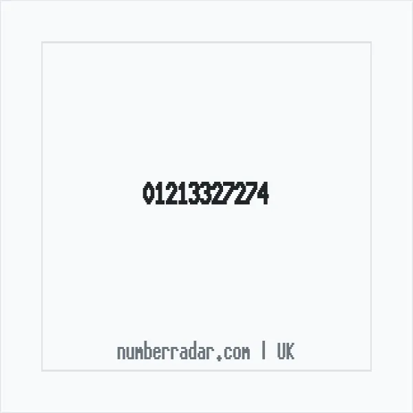 Reverse number check for +44 121 332 7274 — who called me?
