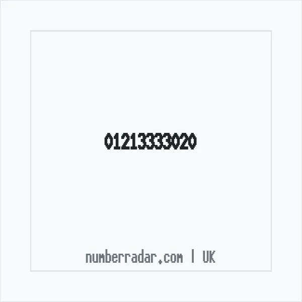Reverse number check for +44 121 333 3020 — who called me?