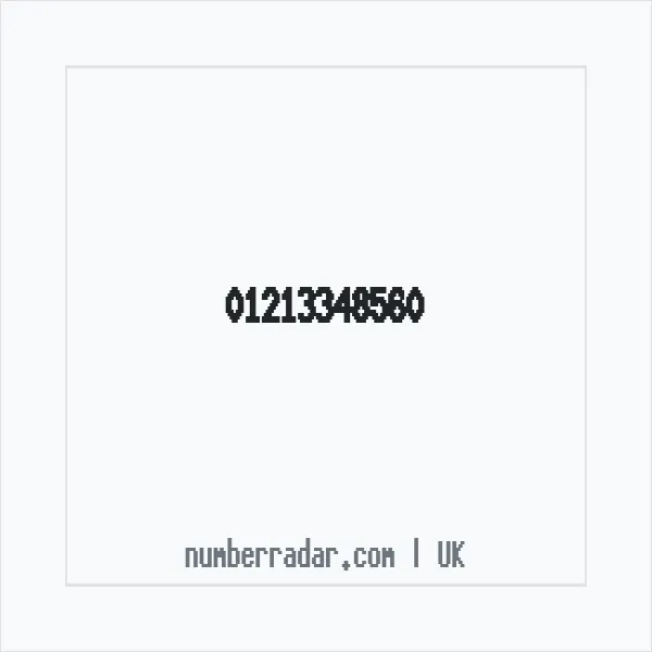 Reverse number check for +44 121 334 8560 — who called me?