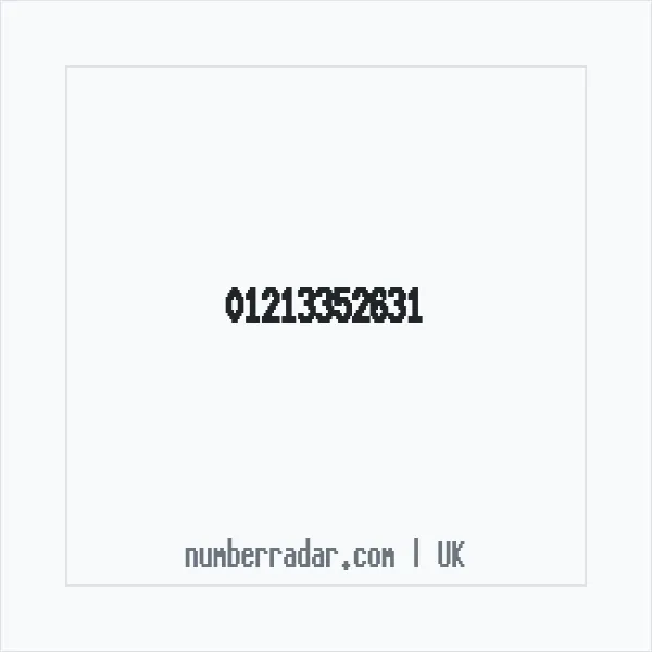 Reverse number check for +44 121 335 2631 — who called me?
