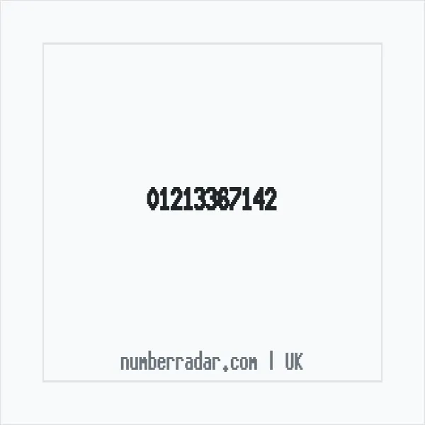 Reverse number check for +44 121 336 7142 — who called me?