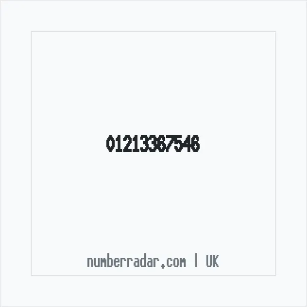 Reverse number check for +44 121 336 7546 — who called me?