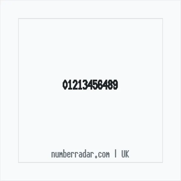 Reverse number check for +44 121 345 6489 — who called me?