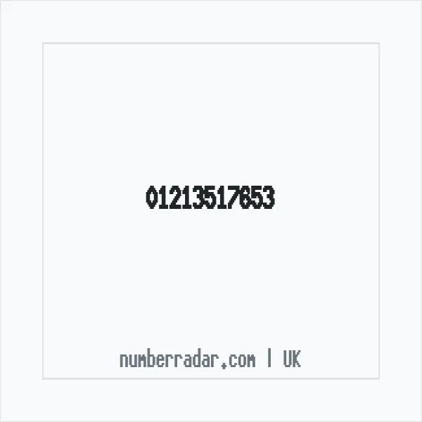 Reverse number check for +44 121 351 7653 — who called me?