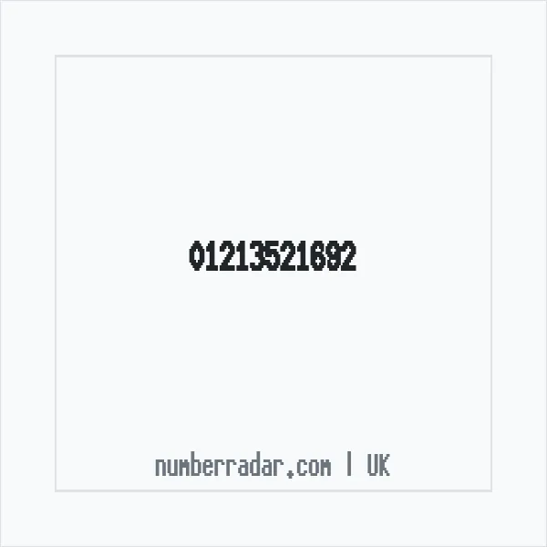 Reverse number check for +44 121 352 1692 — who called me?