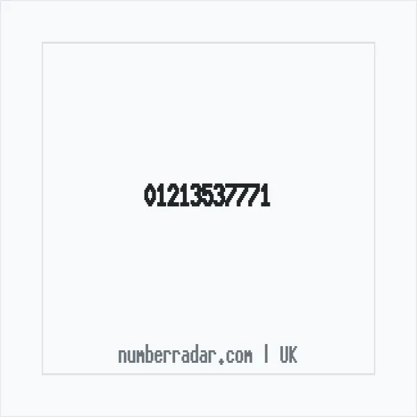 Reverse number check for +44 121 353 7771 — who called me?