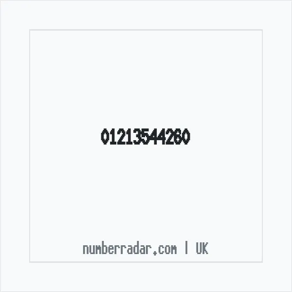 Reverse number check for +44 121 354 4260 — who called me?