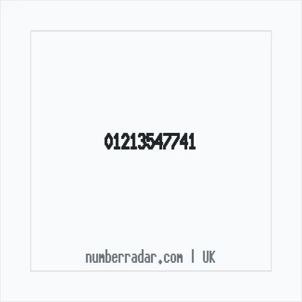 Reverse number check for +44 121 354 7741 — who called me?