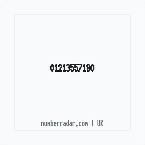 Reverse number check for +44 121 355 7190 — who called me?