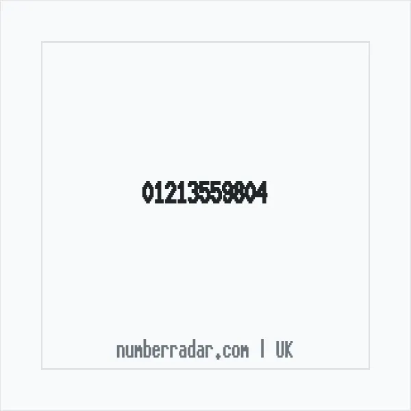 Reverse number check for +44 121 355 9804 — who called me?
