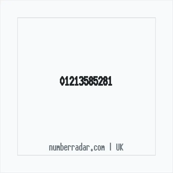 Reverse number check for +44 121 358 5281 — who called me?